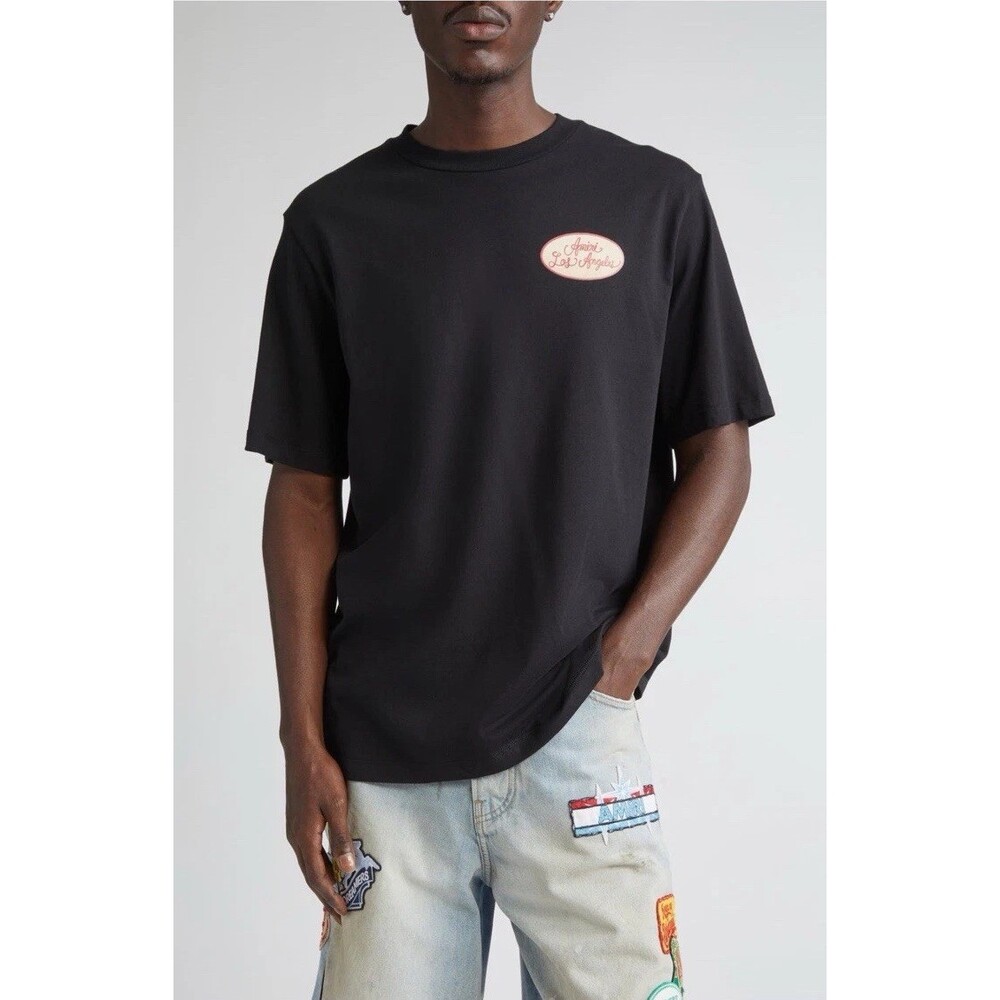 Amiri Station Patch Graphic Black T-Shirt Men Size Xs Authentic Receipt included - Picture 5 of 14